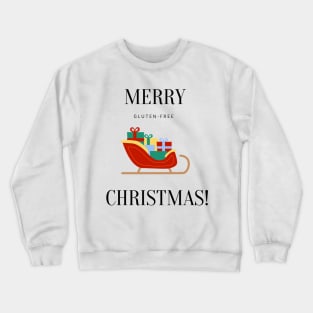 Merry Gluten-Free Christmas Sleigh Crewneck Sweatshirt